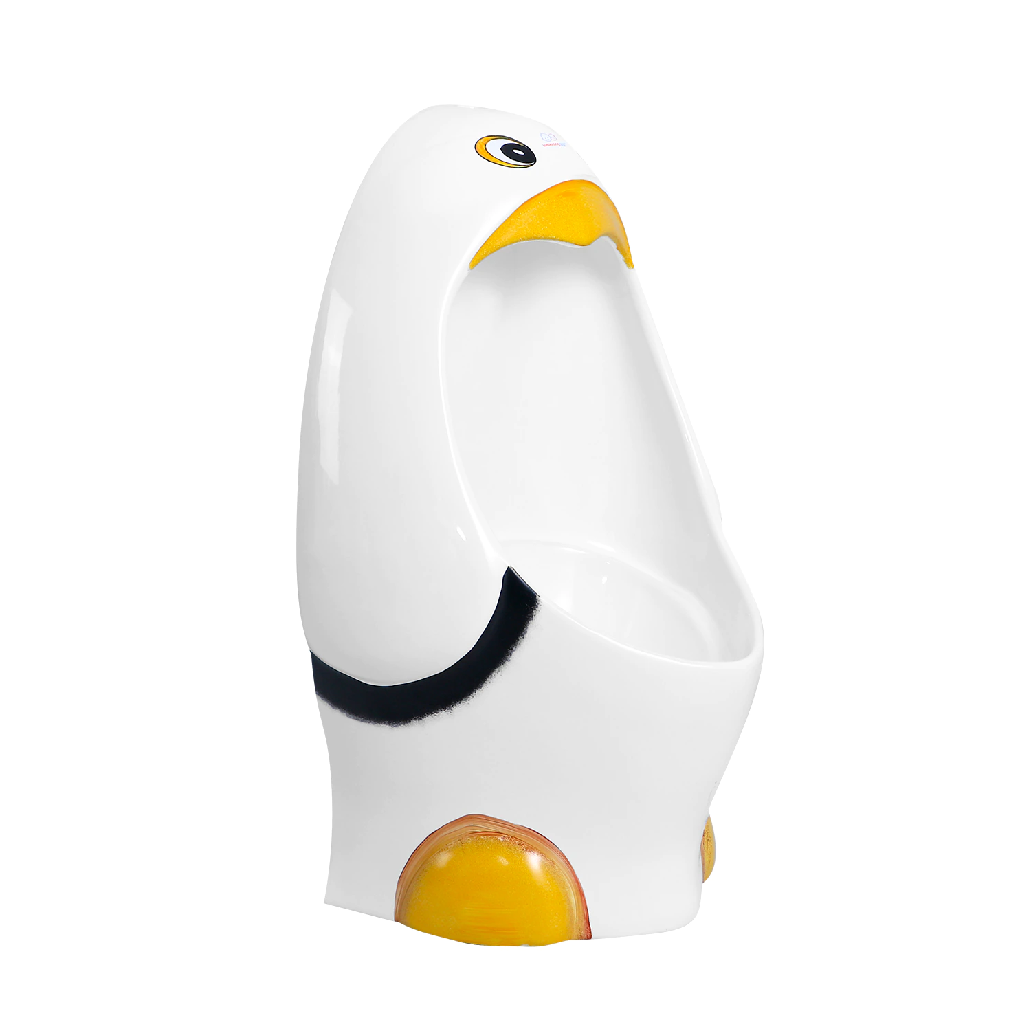 Colorful penguin shape ceramic children’s floor mounted urinal, small porcelain pedestal urinal for kids bathroom