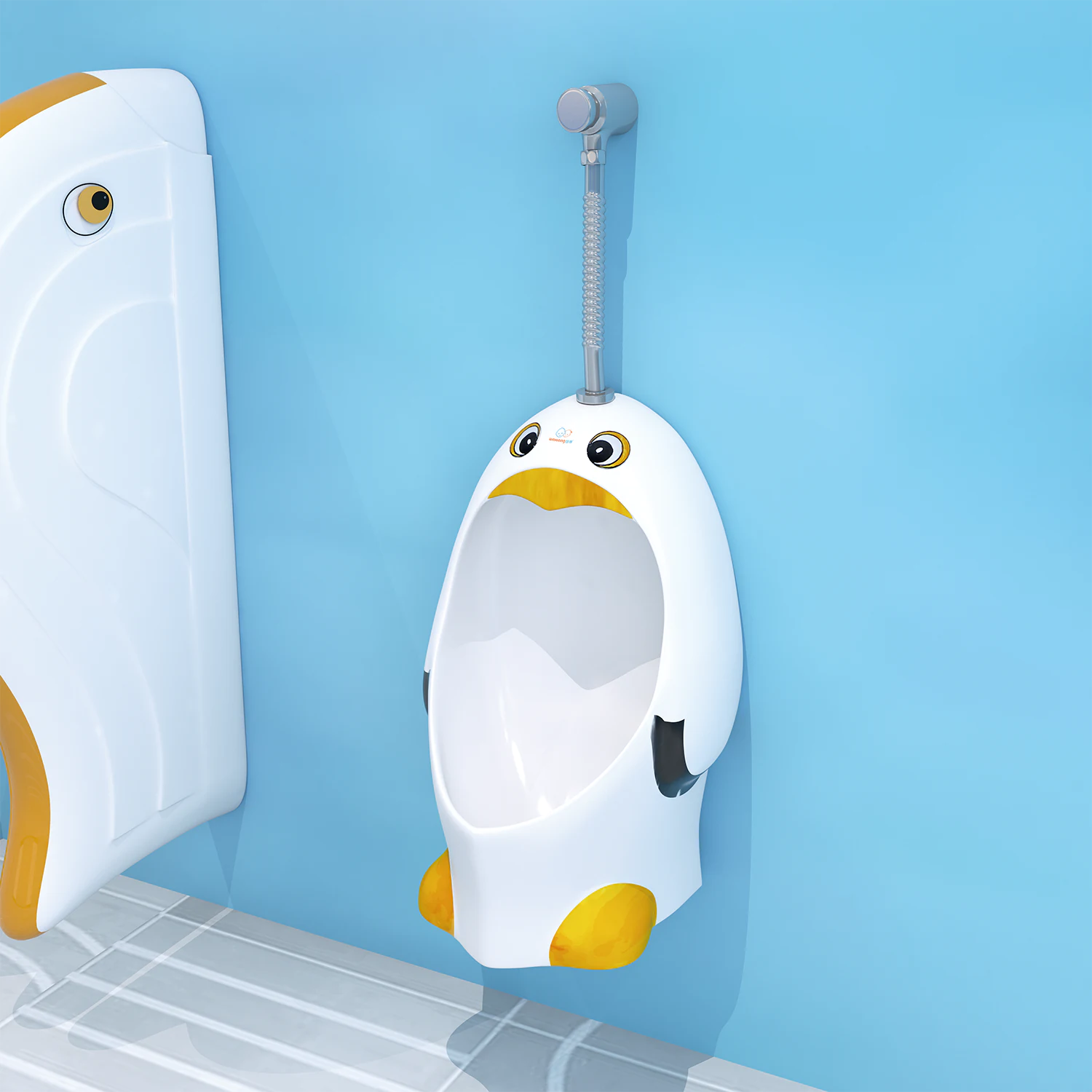 Cute and premium ceramic wall mount urinal designed for children, children bathroom urinal suitable for preschools, kindergartens