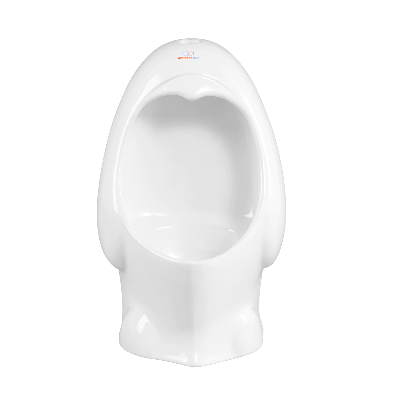 Cute vitreous china children wall mounted urinal, white kids hanging urinal, suitable for preschool, kindergarten and daycare